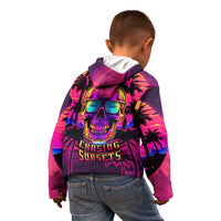 Foreuer Chasing Sunsets Skull Kid Hoodie - Wonder Print Shop
