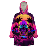 Foreuer Chasing Sunsets Skull Wearable Blanket Hoodie - Wonder Print Shop