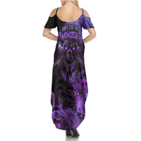 Don't Test The Monster In Me Family Matching Summer Maxi Dress and Hawaiian Shirt - Wonder Print Shop