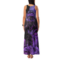 Don't Test The Monster In Me Family Matching Tank Maxi Dress and Hawaiian Shirt - Wonder Print Shop