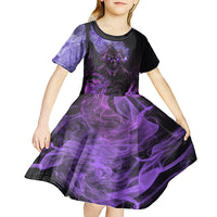Don't Test The Monster In Me Kid Short Sleeve Dress - Wonder Print Shop
