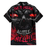 Time To Unleash Alittle Hell!! Family Matching Long Sleeve Bodycon Dress and Hawaiian Shirt - Wonder Print Shop