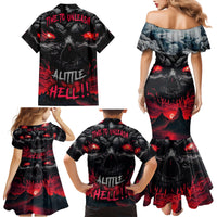 Time To Unleash Alittle Hell!! Family Matching Mermaid Dress and Hawaiian Shirt - Wonder Print Shop