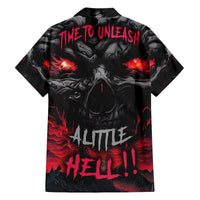 Time To Unleash Alittle Hell!! Family Matching Off Shoulder Maxi Dress and Hawaiian Shirt - Wonder Print Shop