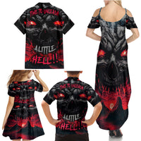 Time To Unleash Alittle Hell!! Family Matching Summer Maxi Dress and Hawaiian Shirt - Wonder Print Shop