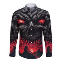 Time To Unleash Alittle Hell!! Long Sleeve Button Shirt - Wonder Print Shop