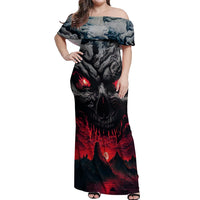 Time To Unleash Alittle Hell!! Off Shoulder Maxi Dress - Wonder Print Shop