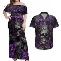 I am a Haunt Mess Couples Matching Off Shoulder Maxi Dress and Hawaiian Shirt - Wonder Print Shop