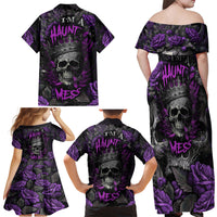 I am a Haunt Mess Family Matching Off Shoulder Maxi Dress and Hawaiian Shirt - Wonder Print Shop