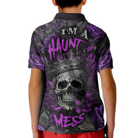 I am a Haunt Mess Kid Polo Shirt - Wonder Print Shop