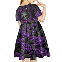 I am a Haunt Mess Kid Short Sleeve Dress - Wonder Print Shop