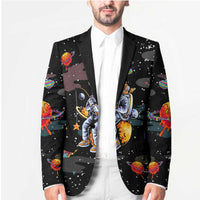 Funny Astronaut Fishing In Space Christmas Blazer Xmas Holiday Patterns - Wonder Print Shop