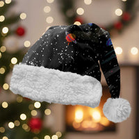 Funny Astronaut Fishing In Space Christmas Santa Hat Xmas Holiday Patterns - Wonder Print Shop
