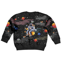 Funny Astronaut Fishing In Space Christmas Kid Ugly Christmas Sweater Xmas Holiday Patterns - Wonder Print Shop