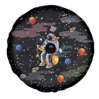 Funny Astronaut Fishing In Space Christmas Spare Tire Cover Xmas Holiday Patterns - Wonder Print Shop