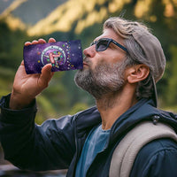 Funny Astronauts Sit On Flamingo Christmas 4 in 1 Can Cooler Tumbler Xmas Holiday Patterns - Wonder Print Shop