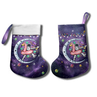 Funny Astronauts Sit On Flamingo Christmas Stocking Xmas Holiday Patterns - Wonder Print Shop