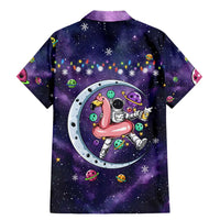 Funny Astronauts Sit On Flamingo Christmas Family Matching Mermaid Dress and Hawaiian Shirt Xmas Holiday Patterns - Wonder Print Shop