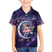 Funny Astronauts Sit On Flamingo Christmas Hawaiian Shirt Xmas Holiday Patterns - Wonder Print Shop