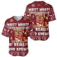 Chihuahua Attitude Christmas Baseball Jersey Xmas Holiday Patterns - Wonder Print Shop