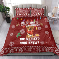 Chihuahua Attitude Christmas Bedding Set Xmas Holiday Patterns - Wonder Print Shop
