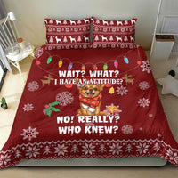 Chihuahua Attitude Christmas Bedding Set Xmas Holiday Patterns - Wonder Print Shop