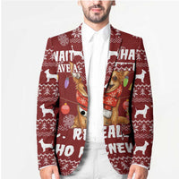 Chihuahua Attitude Christmas Blazer Xmas Holiday Patterns - Wonder Print Shop