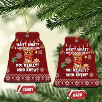 Chihuahua Attitude Christmas Ceramic Ornament Xmas Holiday Patterns - Wonder Print Shop