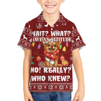 Chihuahua Attitude Christmas Hawaiian Shirt Xmas Holiday Patterns - Wonder Print Shop