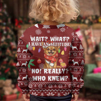 Chihuahua Attitude Christmas Kid Ugly Christmas Sweater Xmas Holiday Patterns - Wonder Print Shop
