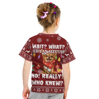 Chihuahua Attitude Christmas Kid T Shirt Xmas Holiday Patterns - Wonder Print Shop