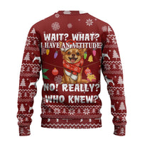 Chihuahua Attitude Christmas Ugly Christmas Sweater Xmas Holiday Patterns - Wonder Print Shop