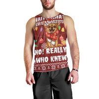 Chihuahua Attitude Christmas Men Tank Top Xmas Holiday Patterns - Wonder Print Shop
