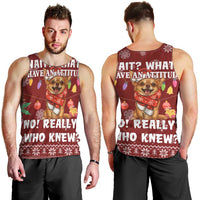 Chihuahua Attitude Christmas Men Tank Top Xmas Holiday Patterns - Wonder Print Shop