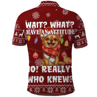 Chihuahua Attitude Christmas Polo Shirt Xmas Holiday Patterns - Wonder Print Shop
