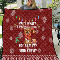Chihuahua Attitude Christmas Quilt Xmas Holiday Patterns - Wonder Print Shop