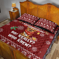 Chihuahua Attitude Christmas Quilt Bed Set Xmas Holiday Patterns - Wonder Print Shop