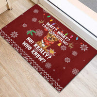 Chihuahua Attitude Christmas Rubber Doormat Xmas Holiday Patterns - Wonder Print Shop