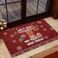 Chihuahua Attitude Christmas Rubber Doormat Xmas Holiday Patterns - Wonder Print Shop