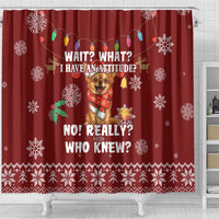 Chihuahua Attitude Christmas Shower Curtain Xmas Holiday Patterns - Wonder Print Shop