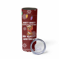 Chihuahua Attitude Christmas Skinny Tumbler Xmas Holiday Patterns - Wonder Print Shop