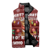 Chihuahua Attitude Christmas Sleeveless Puffer Jacket Xmas Holiday Patterns - Wonder Print Shop