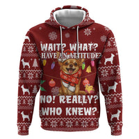 Chihuahua Attitude Christmas Zip Hoodie Xmas Holiday Patterns - Wonder Print Shop