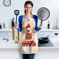 Chihuahua The Most Beautiful Time Xmas Christmas Apron Xmas Holiday Patterns - Wonder Print Shop
