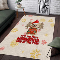 Chihuahua The Most Beautiful Time Xmas Christmas Area Rug Xmas Holiday Patterns - Wonder Print Shop
