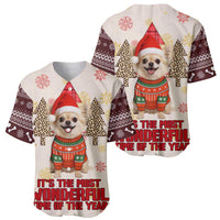 Chihuahua The Most Beautiful Time Xmas Christmas Baseball Jersey Xmas Holiday Patterns - Wonder Print Shop