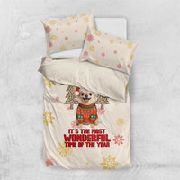 Chihuahua The Most Beautiful Time Xmas Christmas Bedding Set Xmas Holiday Patterns - Wonder Print Shop