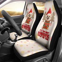 Chihuahua The Most Beautiful Time Xmas Christmas Car Seat Cover Xmas Holiday Patterns - Wonder Print Shop