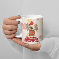 Chihuahua The Most Beautiful Time Xmas Christmas Ceramic Mug Xmas Holiday Patterns - Wonder Print Shop