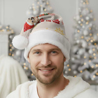 Chihuahua The Most Beautiful Time Xmas Christmas Santa Hat Xmas Holiday Patterns - Wonder Print Shop